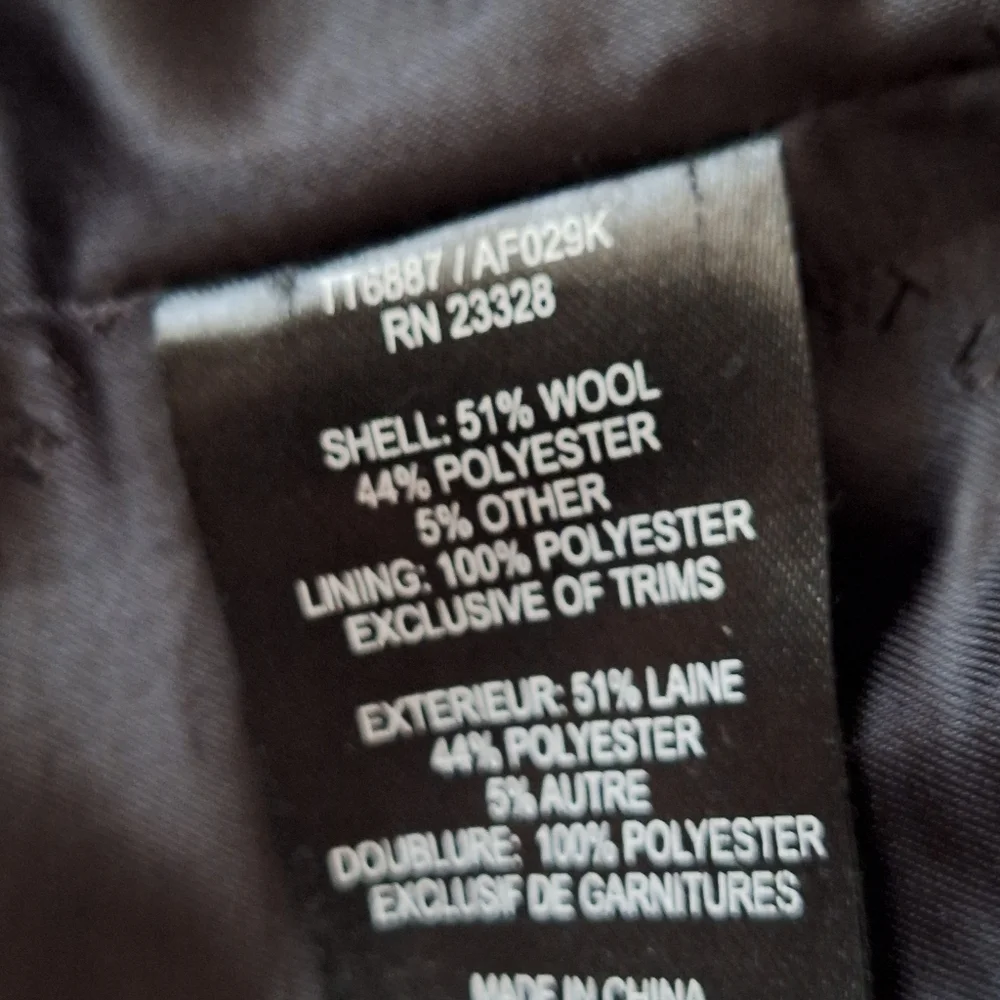 Trina Turk  Black Wool Blend Military Coat Size 2 - Picture 15 of 15